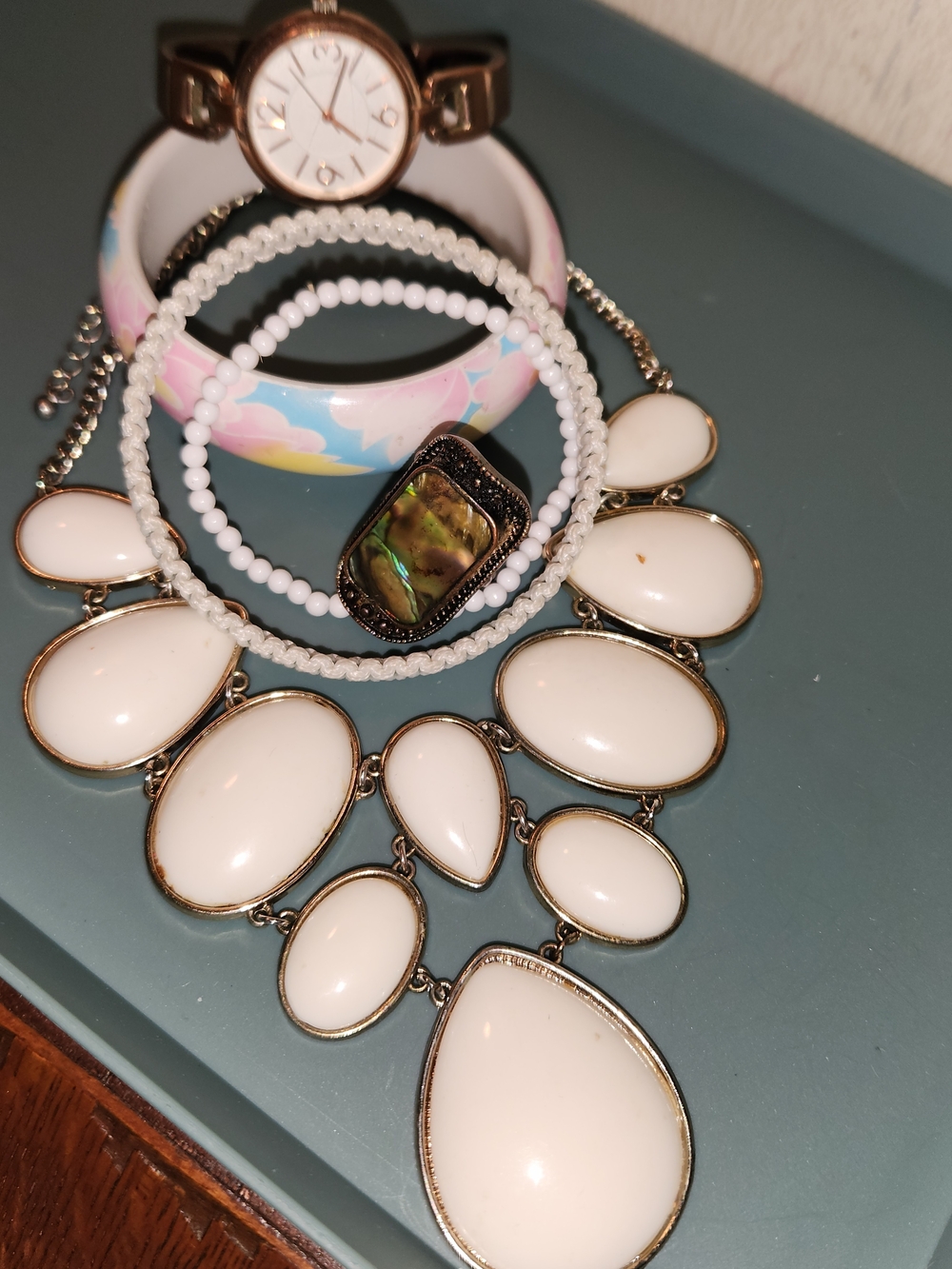 Necklace with Gold Accents - Women Accessories Bundle
